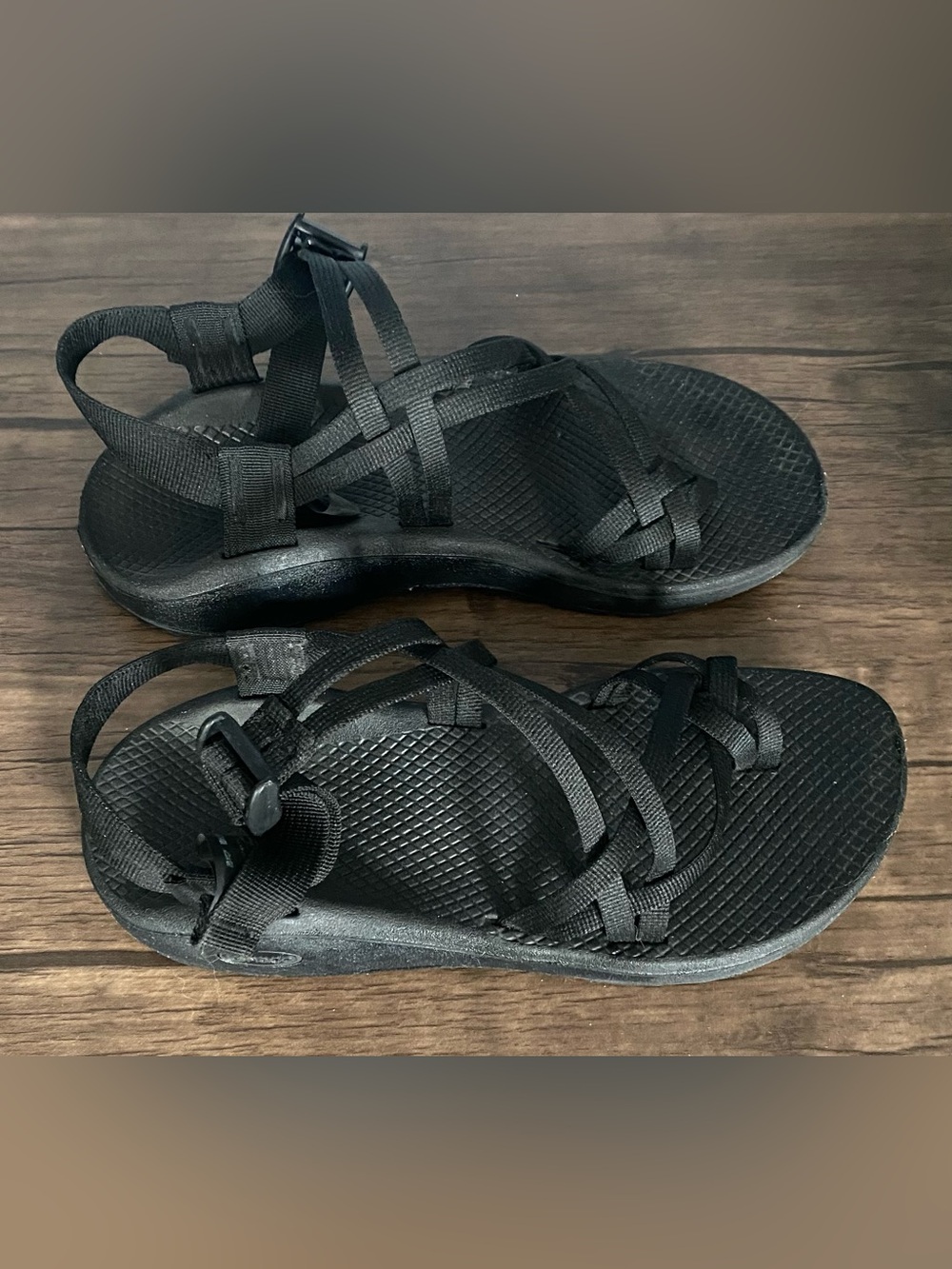 Women's Black Chaco Strappy Sport Sandals